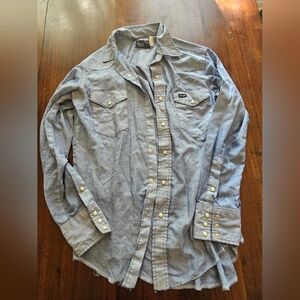 Wrangler Light Blue Denim Shirt, VINTAGE